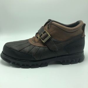 Polo Sport Ralph Lauren Brown Leather Boots SZ 11D
